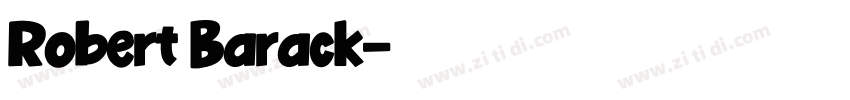 Robert Barack字体转换